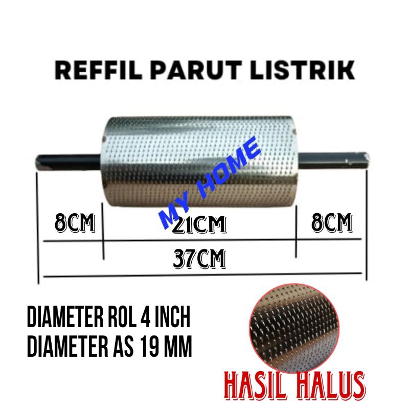 Jual Reffil Rol Parut Kelapa Besar 4 inch | Shopee Indonesia