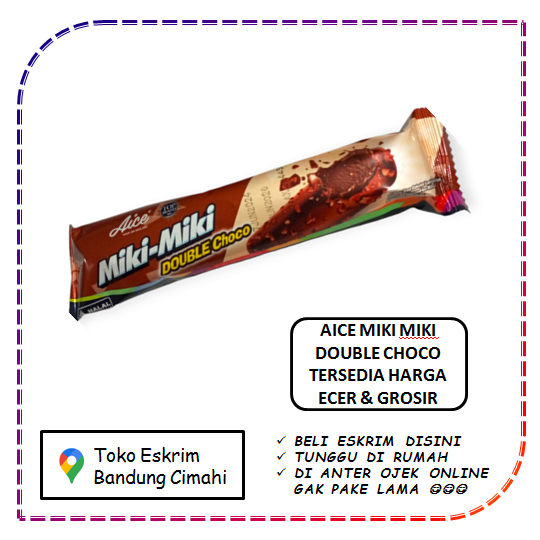 Jual Es Krim Ice Cream Eskrim Aice Miki Miki Double Choco Bandung ...