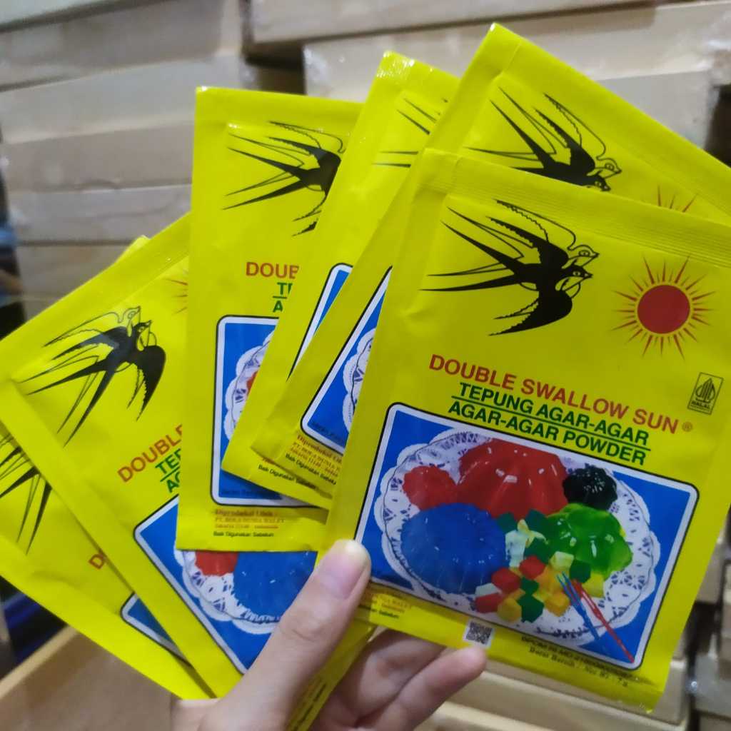Jual Double Swallow Sun - Agar Agar Swallow -Tepung Agar Agar Powder ...