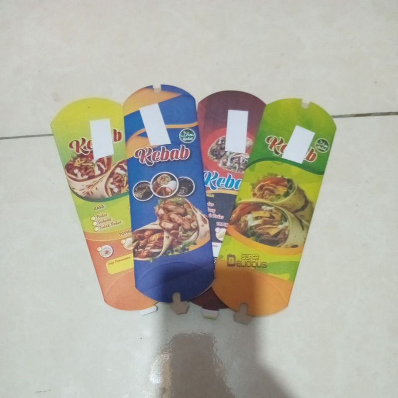 Jual kertas kebab mini isi 100lembar // dus kebab mini isi 100 lembar ...