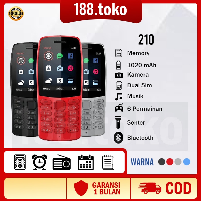 Jual HP 210 Dual Sim Garansi Toko Murah | Shopee Indonesia