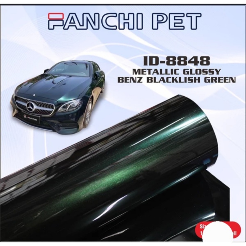 Jual ROLL Sticker FANCHI ID-8848 Metallic Glossy Benz Blackish Green ...