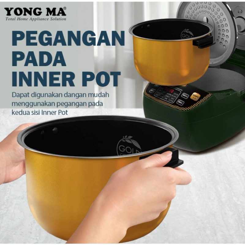 Jual Panci Magic Com Yong Ma SMC 8017 / Inner Pot Yong Ma Digital Gold ...