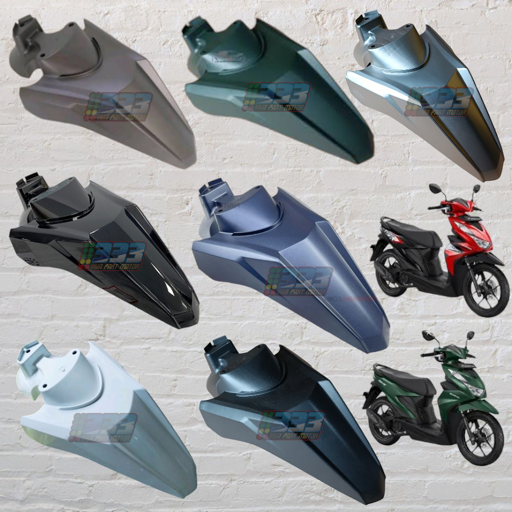 Jual spakbor depan beat new deluxe street 2020 K1A hitam putih silver ...