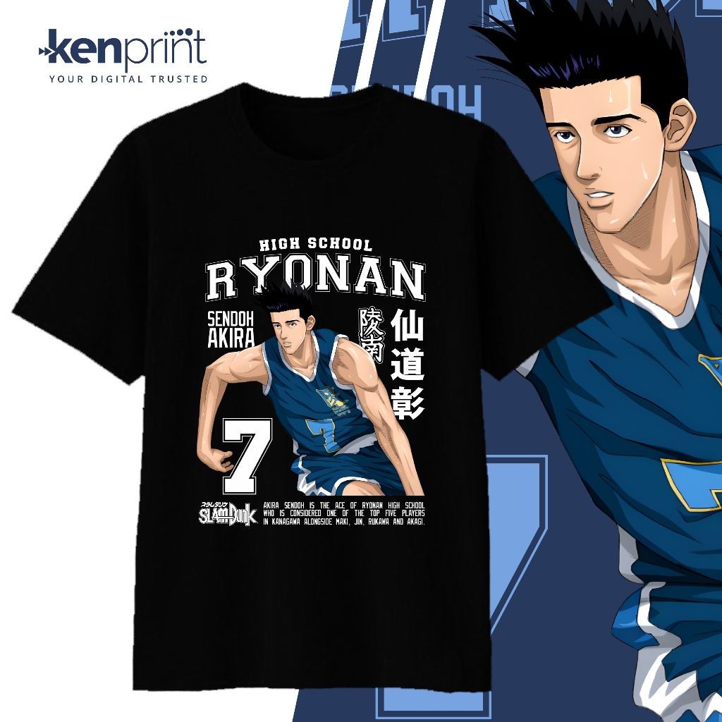 Jual Kaos ANIME SLAM DUNK | AKIRA SENDOH | RYONAN | Non Official ...