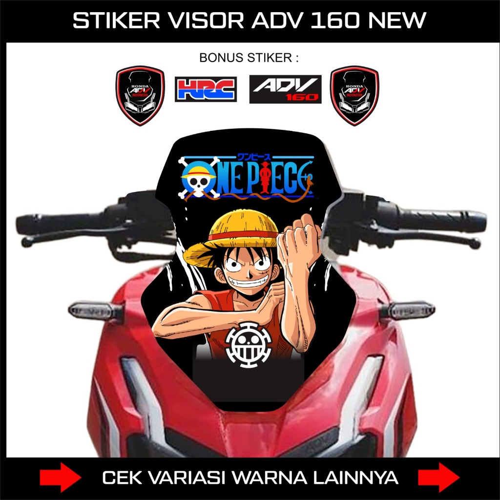 Jual Stiker Winshield / Visor ADV 150 ADV160 ONE PIECE / STICKER DECAL ...