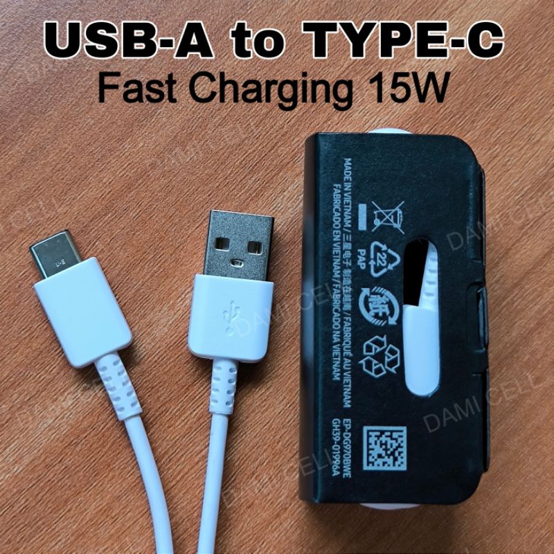 Jual Kabel Data Samsung S10 USB Type C Fast Charging 15W Cable Charge