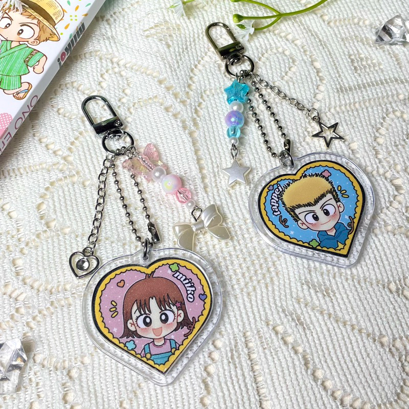 Jual Hai Miiko, Tappei - Heart Beads Keychain [Yumekawa-ya!] | Shopee ...