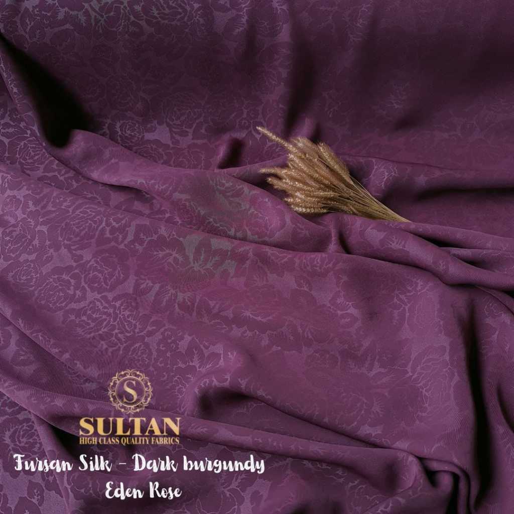 Jual KAIN FURUSIYAH SILK SULTAN EMBOSS EDENROSE 50 cm | Shopee Indonesia