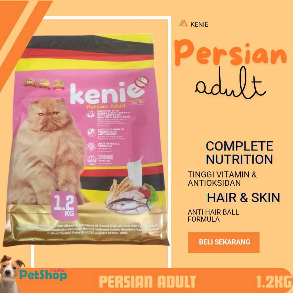 Jual Kenie cat dryfood premium 1,2kg / Makanan kucing kitten dan dewasa ...