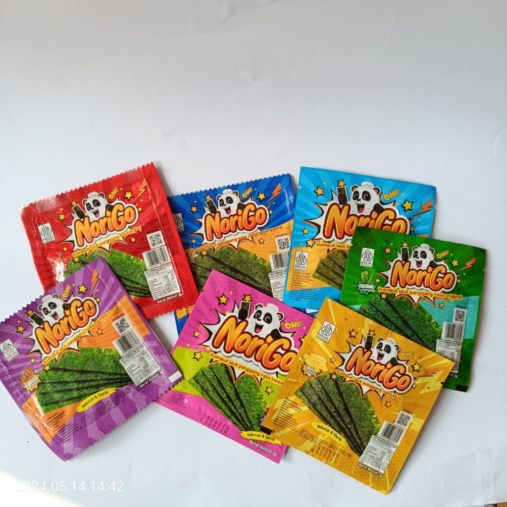 Jual Norigo Snack Rumput Laut - 1 Box (12 Pcs) | Shopee Indonesia