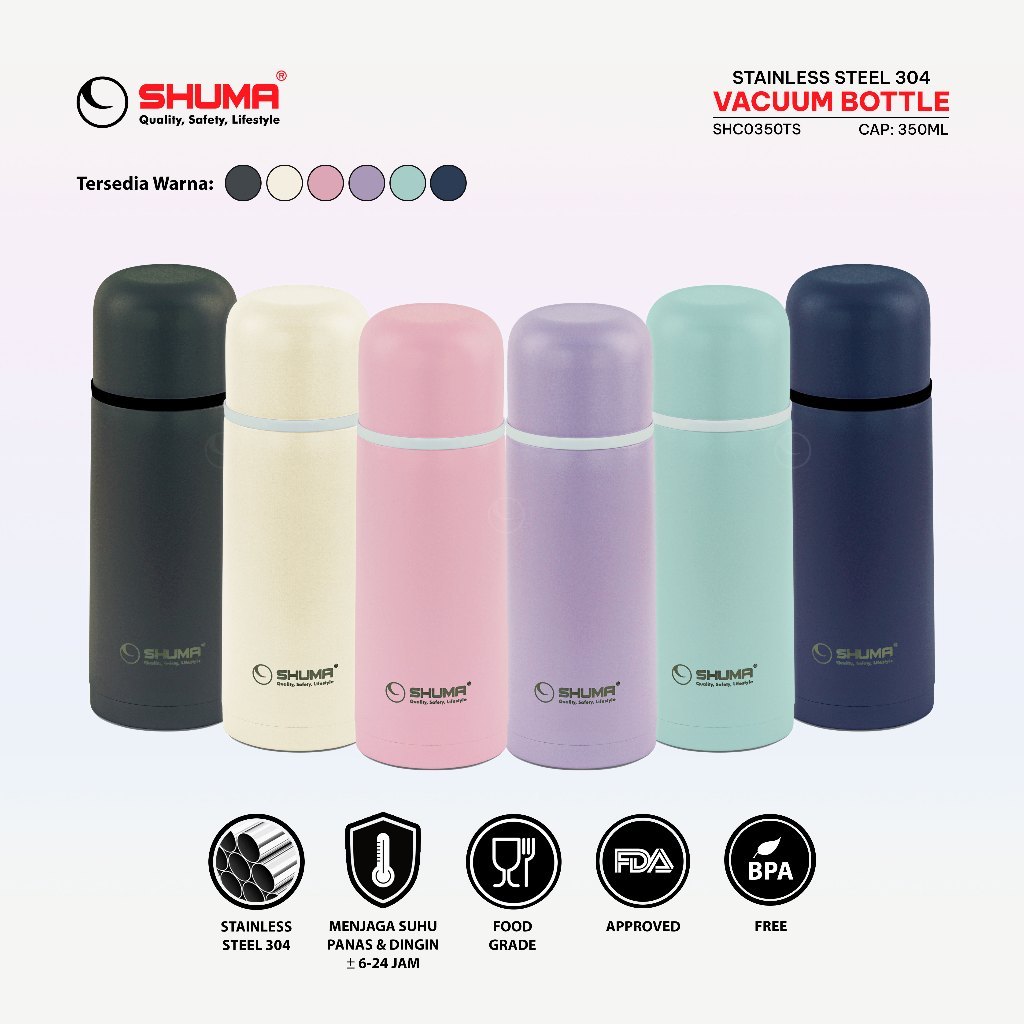 Jual TERMOS SHUMA VACUUM BOTTLE FLASK TS COLOR Free Sarung | Shopee ...