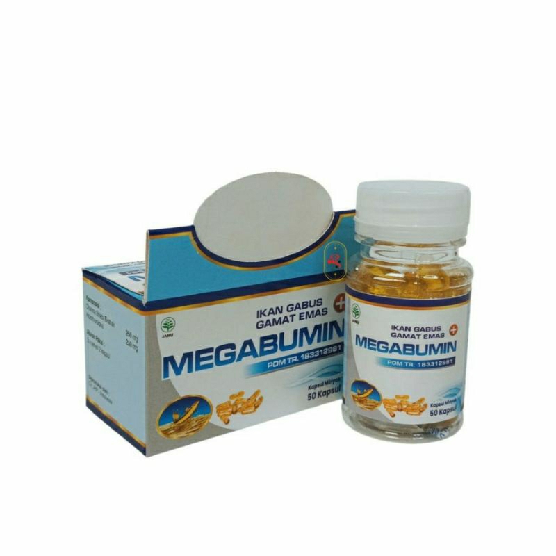 Jual Megabumin Minyak Ikan Kutuk PLUS Minyak Gamat Emas 50 Kapsul ...