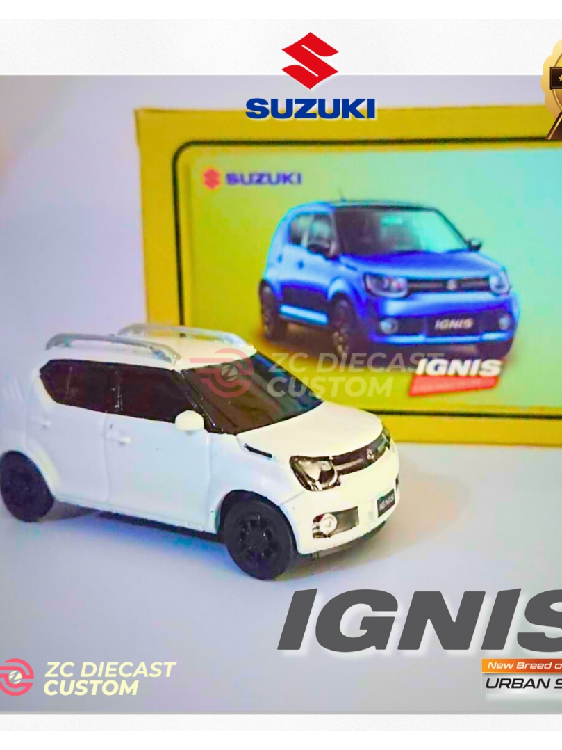 Diecast Mobil Suzuki Ignis GL AGS Skala 1:43 Miniatur IGNIS Replika IGNIS  BISA CUSTOM WARNA dan PLAT