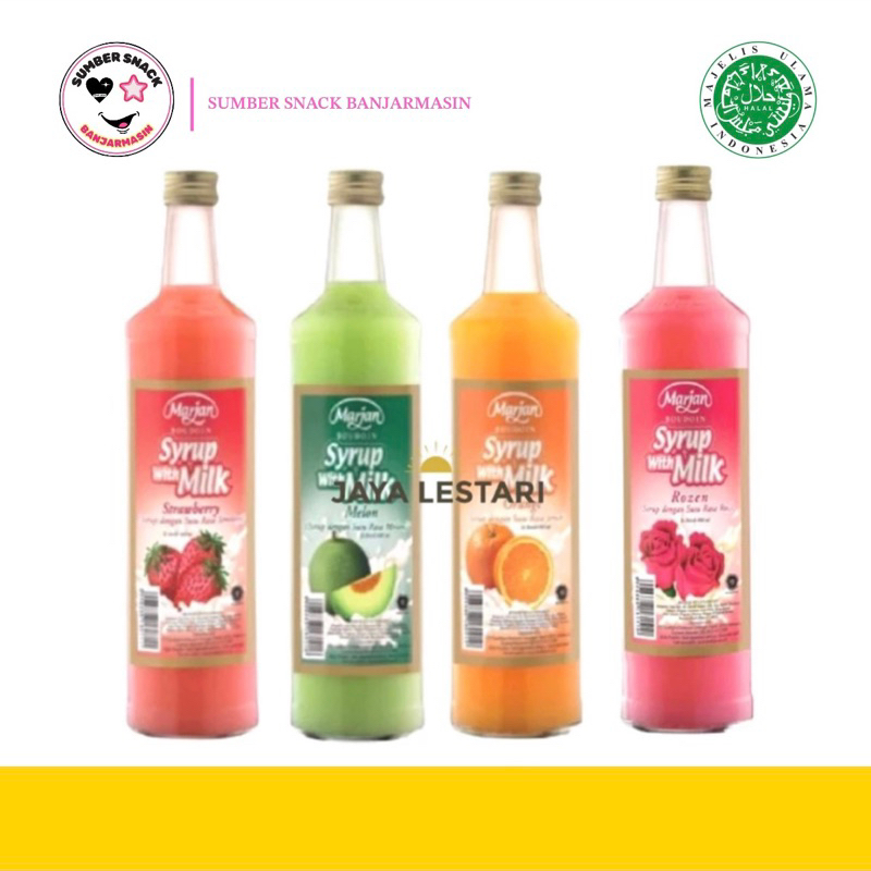 Jual Marjan Syrup With Milk (4 Varian Rasa) (460ml) | Shopee Indonesia