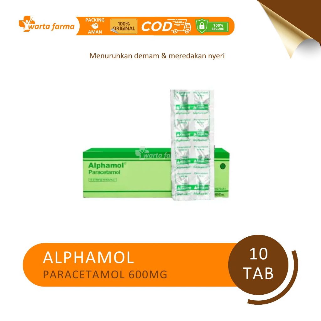 Jual Alphamol 600MG Kaplet 1 STRIP | Shopee Indonesia