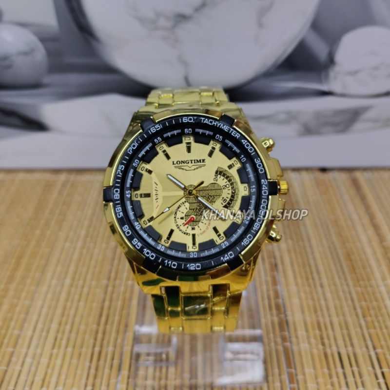 Jual TERBARU!! Jam Tangan Pria Stainless Steel Analog Jam Tangan