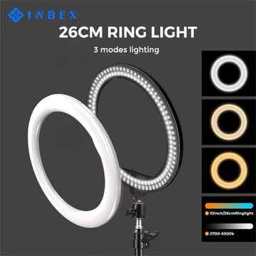 INBEX Ring Light 26CM HP Holder Ringlight Makeup Muka Dimmable Ring Lamps Photo Studio Tools