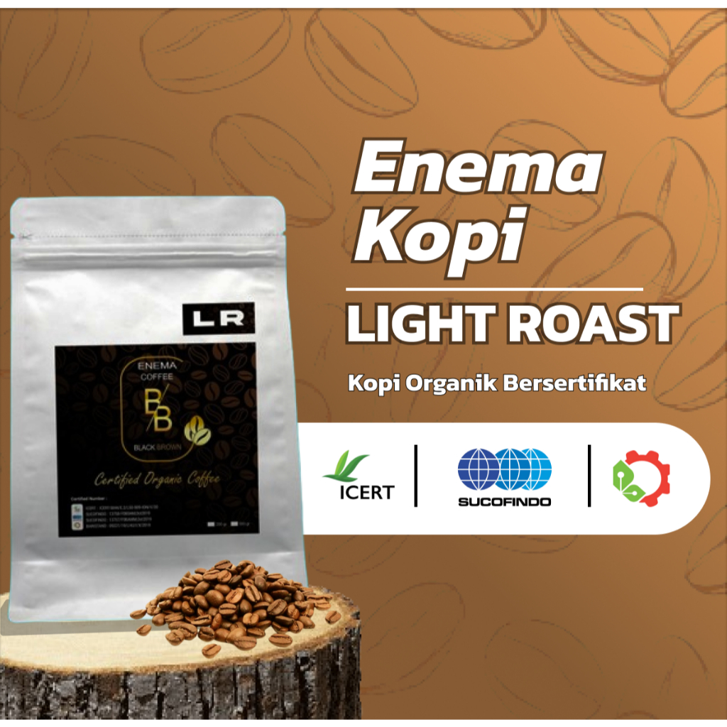 Jual ENEMA KOPI LIGHT ROAST BERSERTIFIKAT BB 500 Gram | Shopee Indonesia
