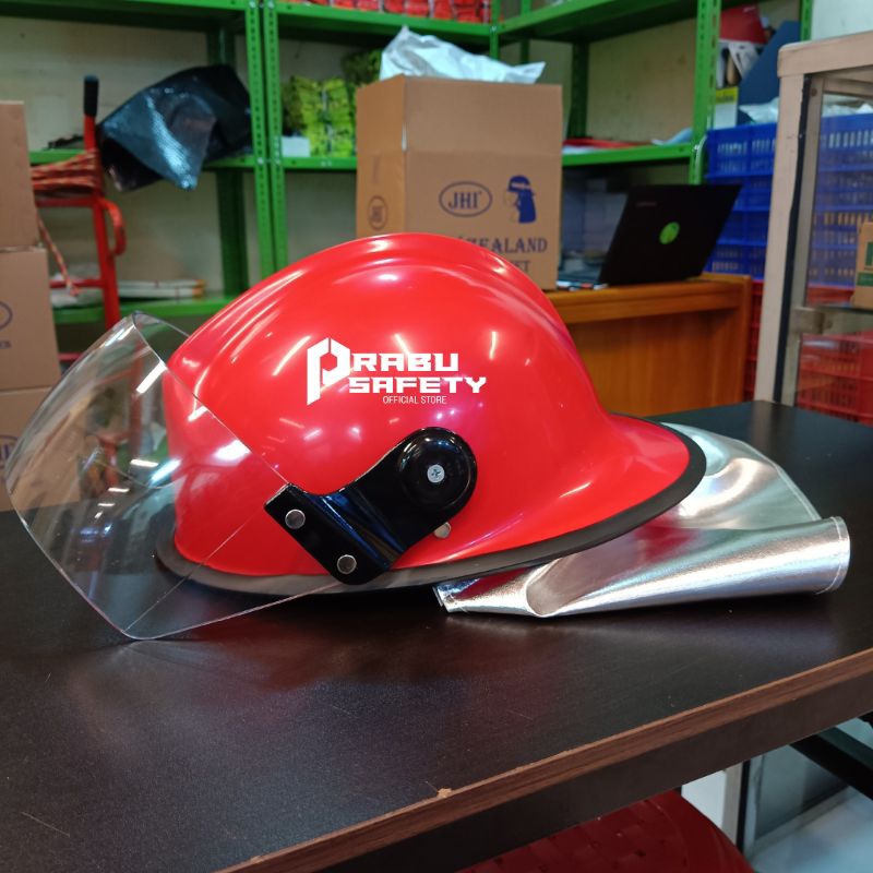 Jual HELM RESCUE PEMADAM KEBAKARAN JHI MERAH BERKUALITAS 100% | HELMET ...
