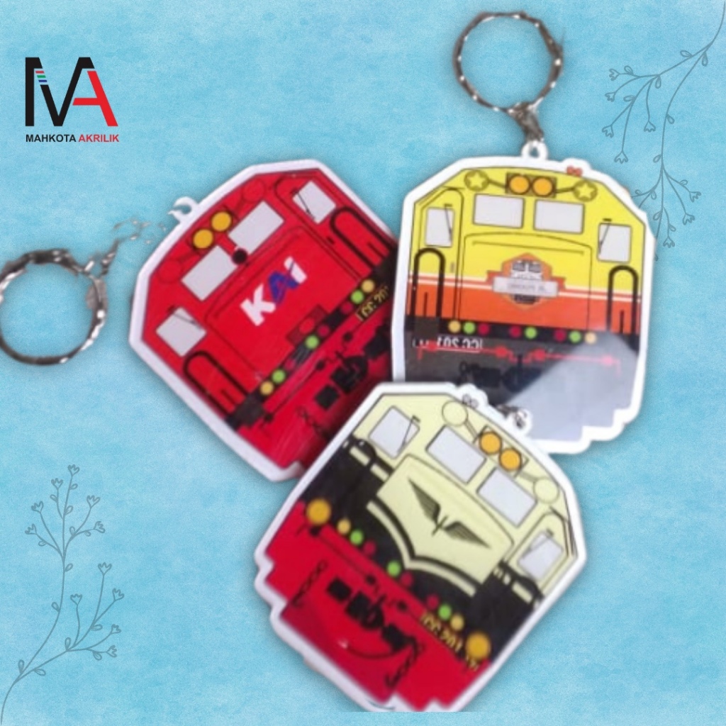 Jual Gantugan Kunci Kereta Gantungan Kunci Akrilik Kereta Api Shopee