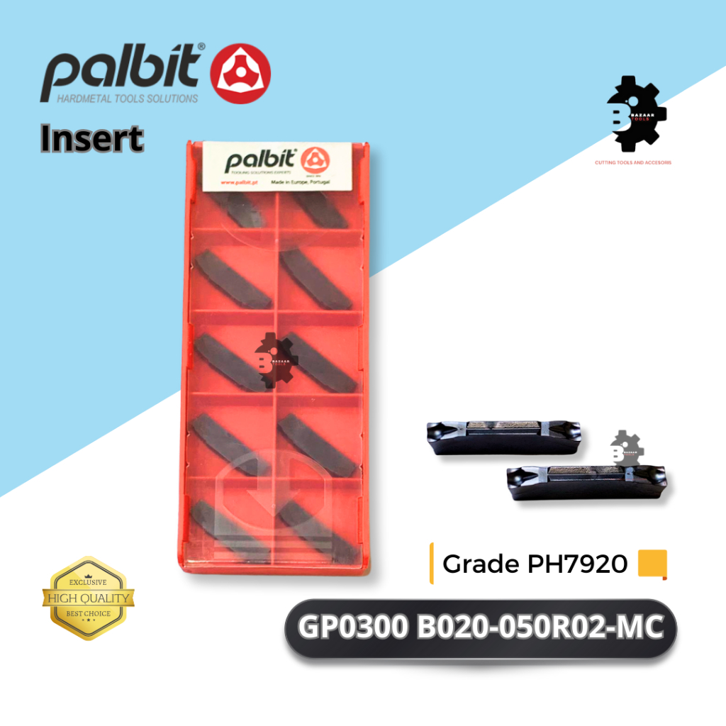 Jual Insert GP0300 B020-050R02-MC / Grade PH7920 - Merk Palbit - Insert ...