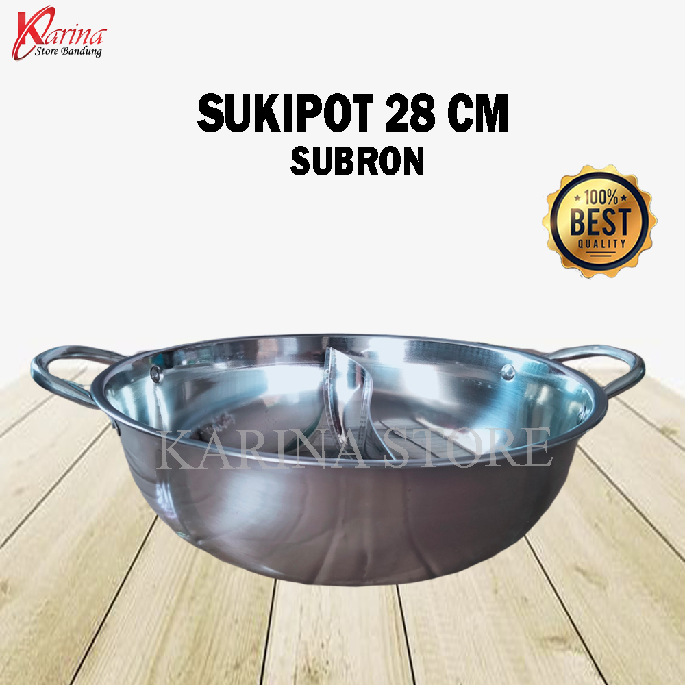 Jual Subron Panci Shabu 2 Sekat Sukiyaki Ukuran 28, 30 dan 32 Cm TIDAK ...