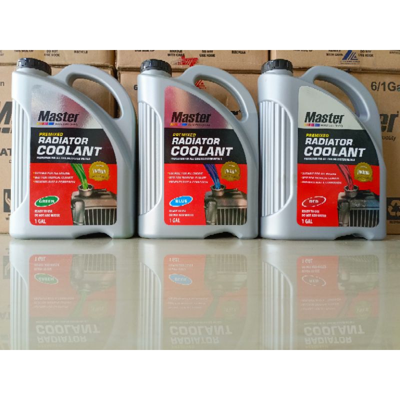 Jual Master Radiator Coolant Premixed 4Liter/Air Radiator Master 4Liter ...