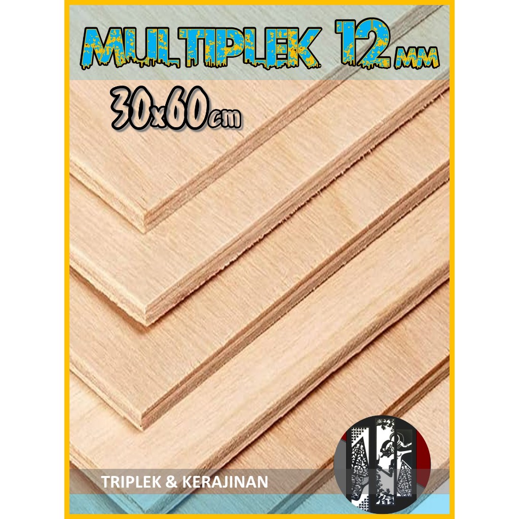 Jual Triplek 12mm 30x60 cm | Multiplek Plywood 12 mm 30x60 | 30 x 60 ...
