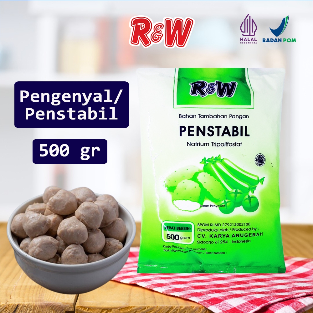 Jual Pengenyal Penstabil Bakso Mie Nugget Halal Rajawali R&W RW 500 gr ...