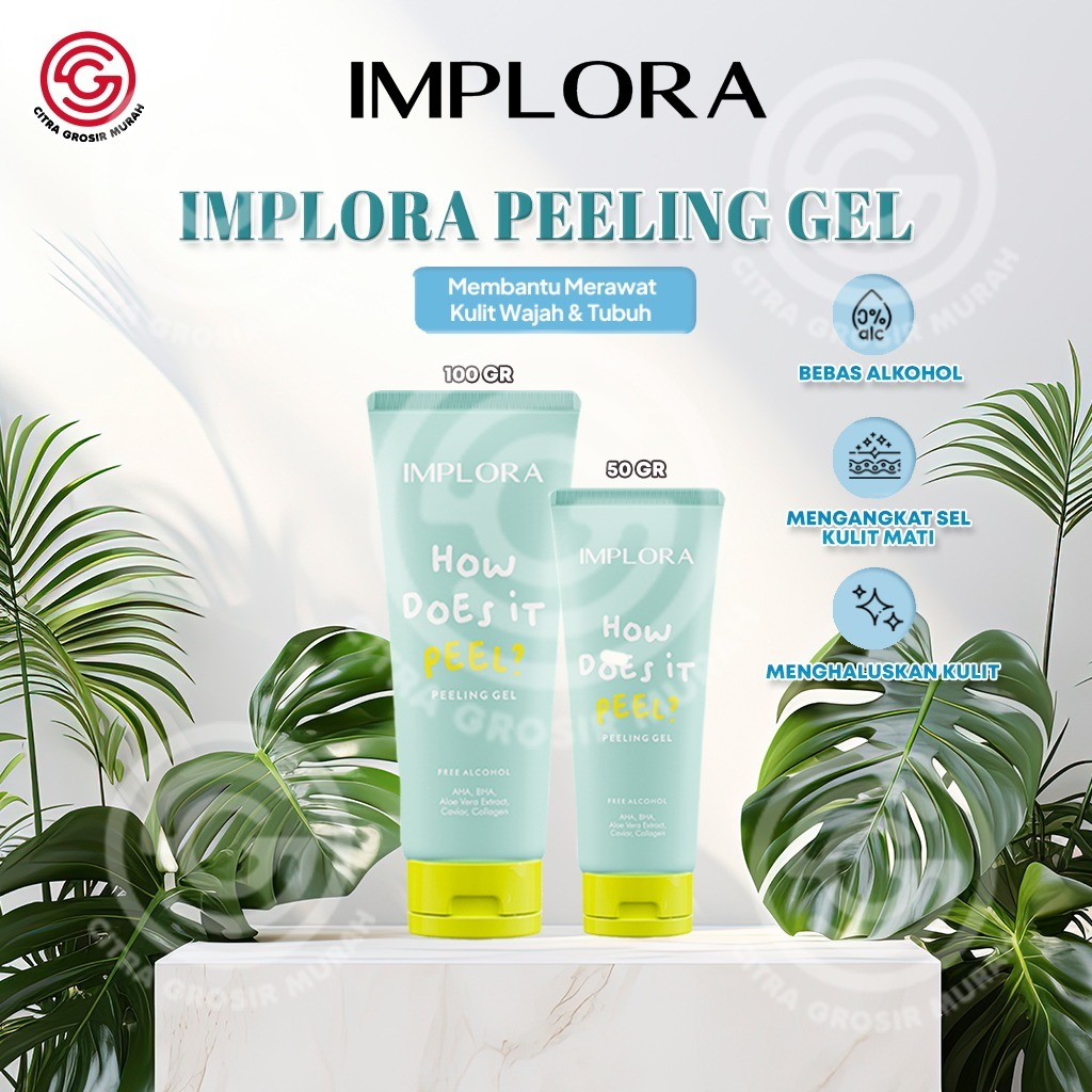Jual IMPLORA How Does It Peel || IMPLORA Peeling Gel Scrub || Remove ...