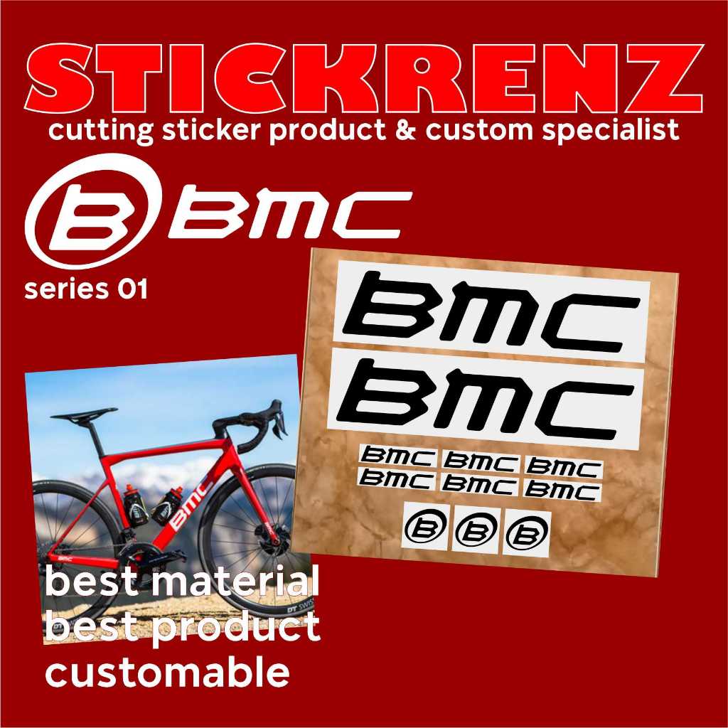 Jual Cutting Sticker Stiker Frame Sepeda Roadbike MTB BMC 01 Custom ...