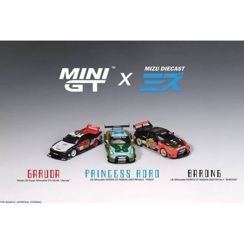 Jual MiniGT Mini GT Mizu Diecast Nissan R35 S15 Silvia Roro Barong ...