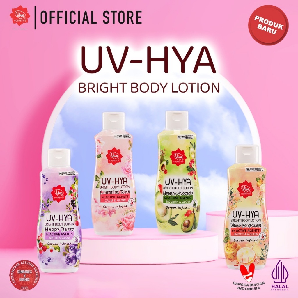 Jual Viva UV-Hya Bright Body Lotion with HYALURONIC ACID, SERUM INFUSED ...