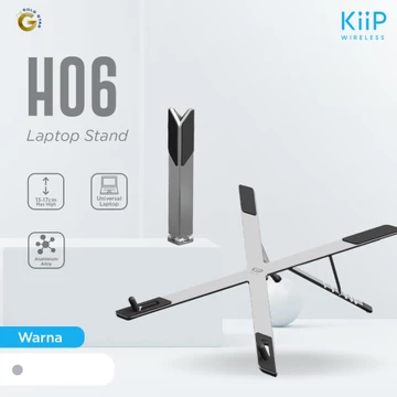 KiiP H06 Laptop Stand Tablet Holder Foldable Aluminium Multifungsi Dudukan Macbook Portable