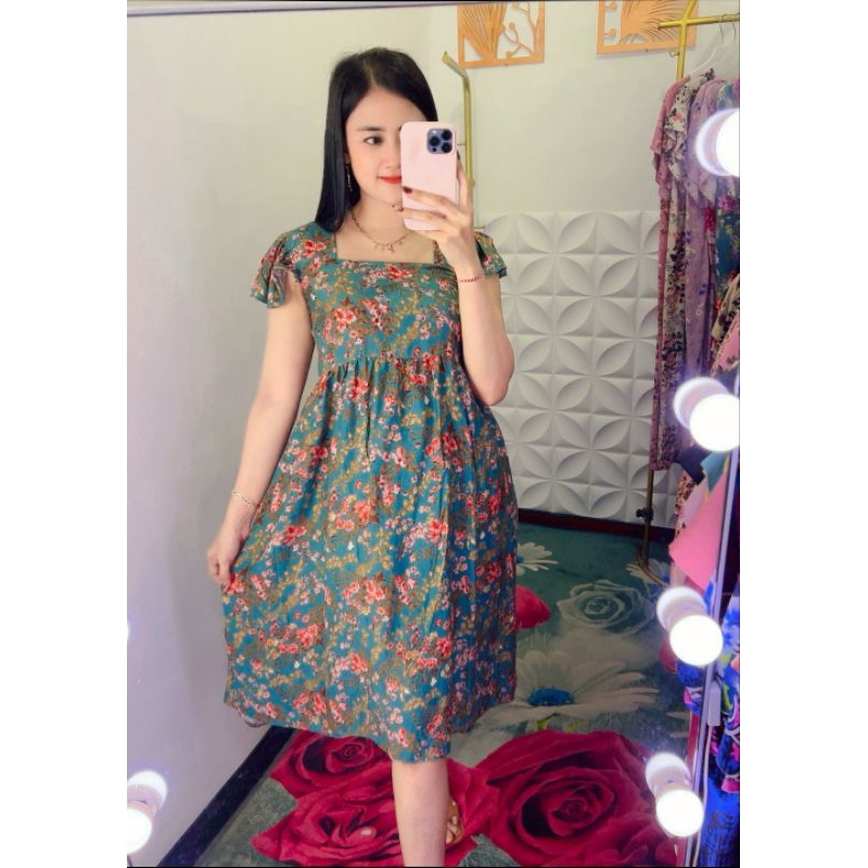 Jual PROMO Daster Kekinian/Dress Ruffle/Daster Wanita Premium/Daster ...