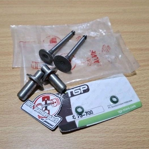 Jual KLEP IN EX PAYUNG KLEP SET SEAL/SIL KLEP HONDA C70MK2 C 70 MK2 ...