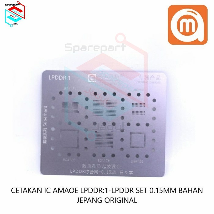 Jual Amaoe DDR1 LPDDR1 Cetakan IC BGA Stencil For BGA 78 96 128 190 180 ...