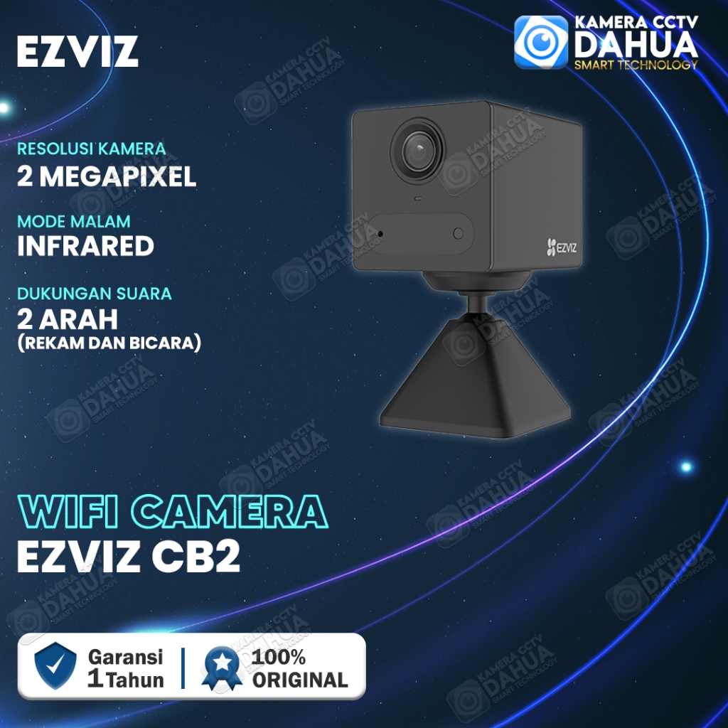 Jual EZVIZ CB2 2MP KAMERA CCTV WIFI CAMERA WIRELESS IP CAM BATERAI ...
