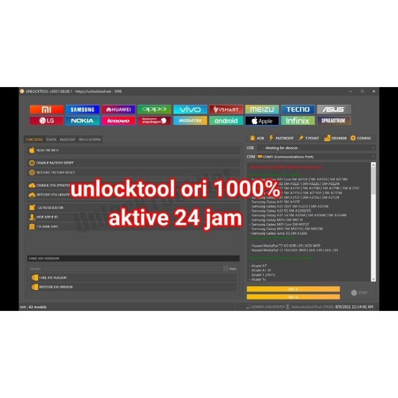 Jual sewa unlock tool langsung login proses cepat | Shopee Indonesia