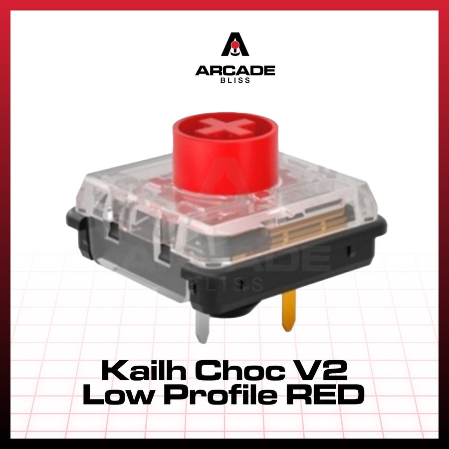 Jual Hitbox Switch Replacement Kailh Choc V2 Red Low Profile Linear ...