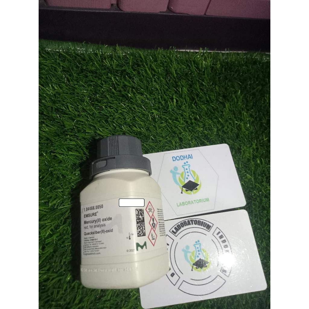 Jual Mercuric Oxide Red, mercuric ii oxide, Merck 1.04466, HgO | Shopee ...