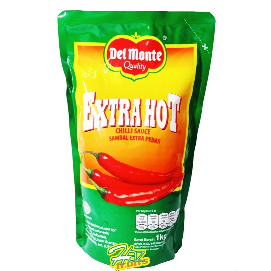 Jual Del Monte Saos Sambal Extra Hot 1kg|Sauce Chili ExtraHot | Shopee ...