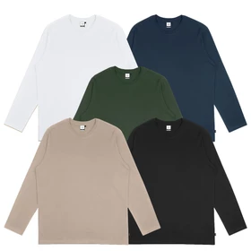 Otsky Kaos Pria Lengan Panjang Polos Cotton Combed 24s 2(K)