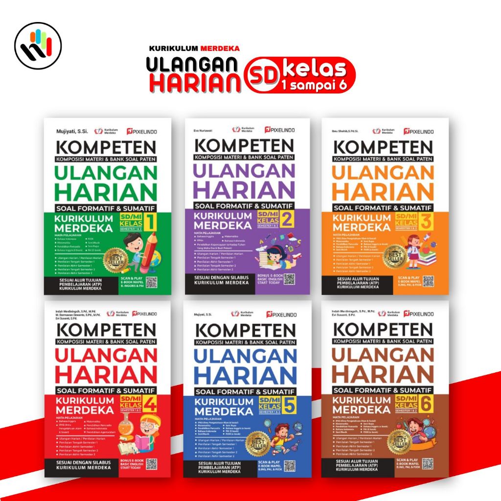 Jual Buku Kurikulum Merdeka Kelas 1-6 SD : Kompeten Ulangan Harian ...