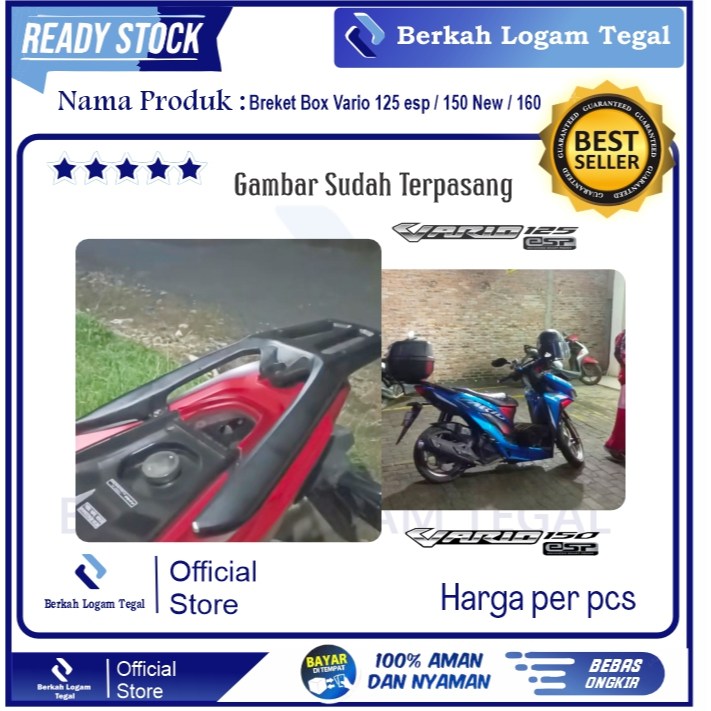 Jual Behel Box Variasi Honda Vario 125 / 150 Fi LED Tahun 2014 - 2018 ...