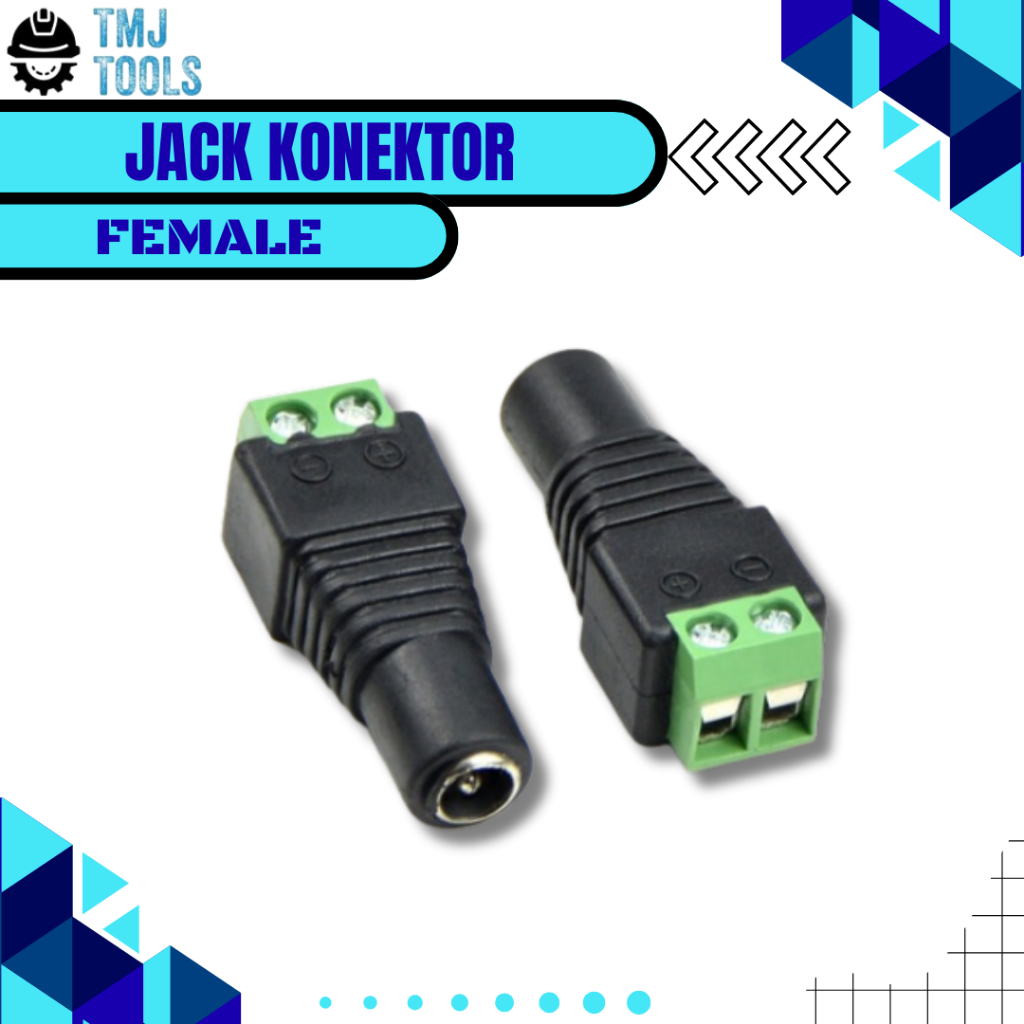 Jual Jack Konektor Kabel AC DC Female Penyambung Sambungan Conektor ...