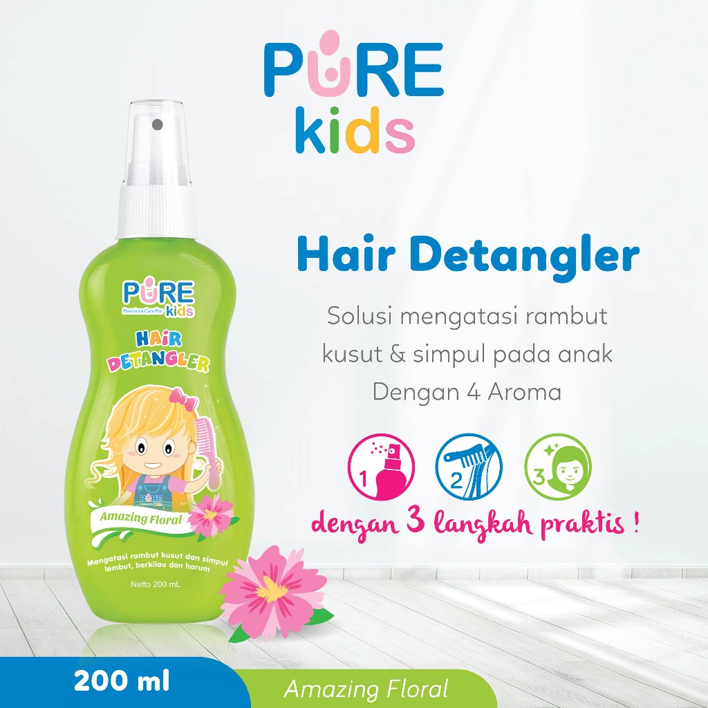 Jual PureKids Hair Detangler 200ml | Shopee Indonesia