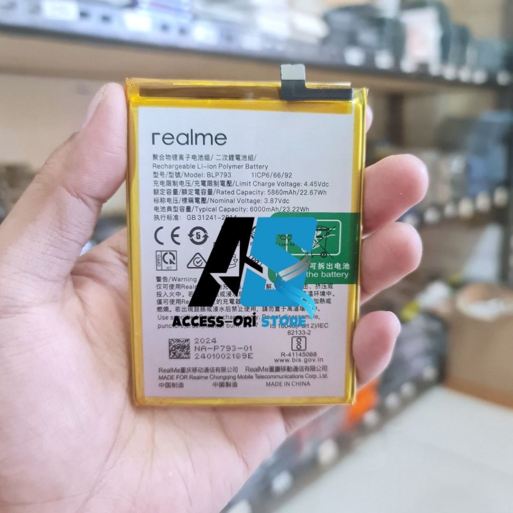 Jual Batre Baterai BLP793 Original HP Realme C15 RMX2180 Battery Batrei ...