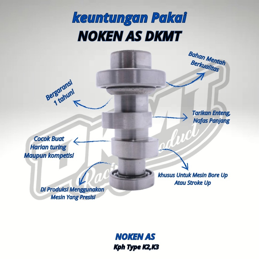 Jual NOKEN AS RACING CAM SUPRA X 125 WAVE KHARISMA KPH KOMPETISI DKMT ...